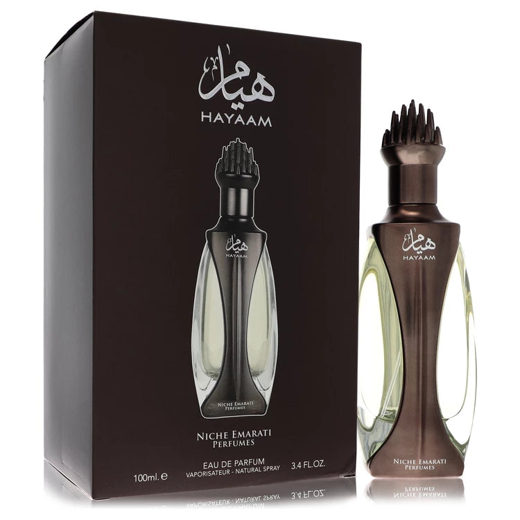 Niche Emarati Hayaam by Lattafa for Unisex. Eau De Parfum Spray (Unisex) 3.4 oz | Perfumepur.com