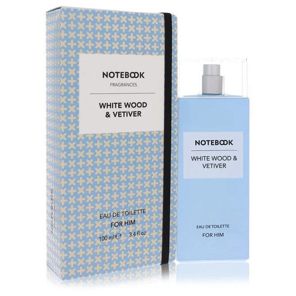 Notebook White Wood & Vetiver by Selectiva SPA for Men. Eau De Toilette Spray 3.4 oz | Perfumepur.com