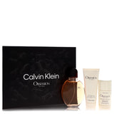 Obsession by Calvin Klein for Men. Gift Set (4.2 oz Eau De Toilette Spray + 3.4 oz After Shave Balm + 2.6 oz Deodorant Stick) | Perfumepur.com