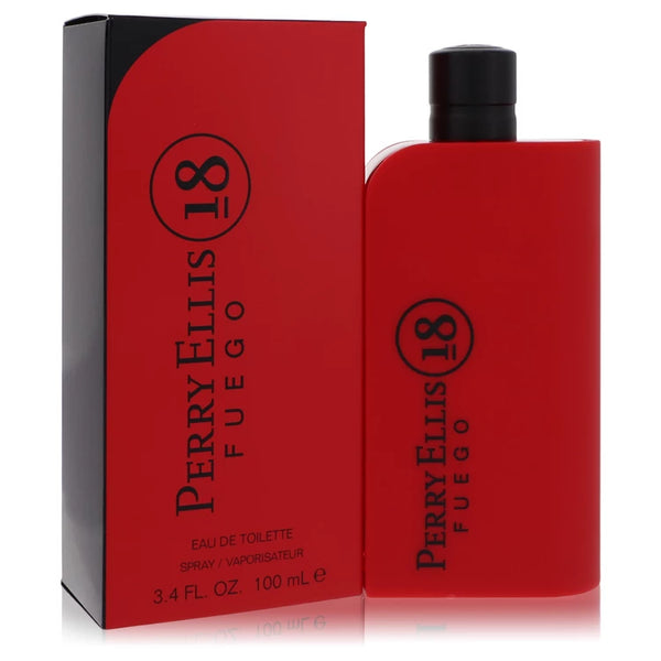 Perry Ellis 18 Fuego by Perry Ellis for Men. Eau De Toilette Spray 3.4 oz | Perfumepur.com