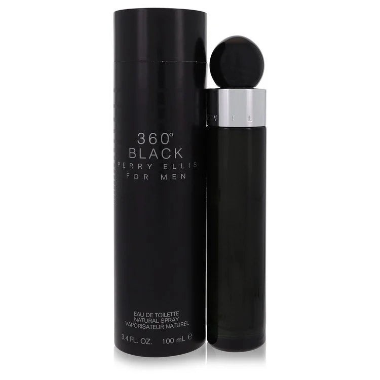 Perry Ellis 360 Black by Perry Ellis for Men. Eau De Toilette Spray 3.4 oz | Perfumepur.com