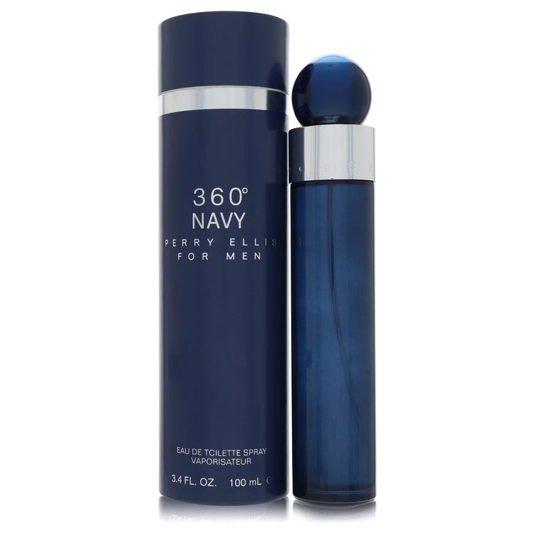 Perry Ellis 360 Navy by Perry Ellis for Men. Eau De Toilette Spray 3.4 oz | Perfumepur.com