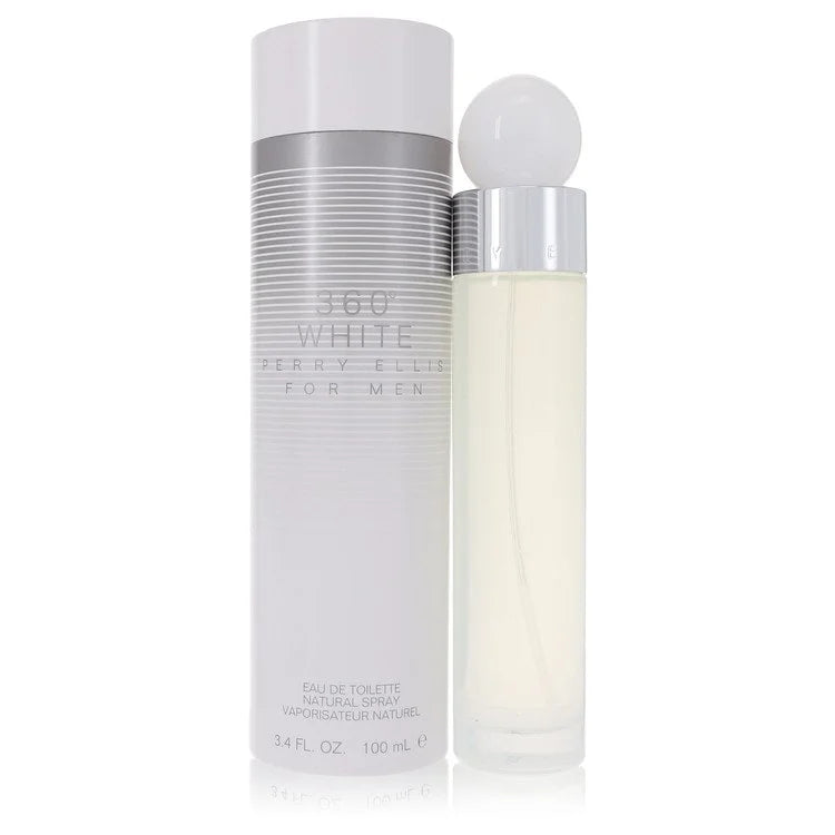Perry Ellis 360 White by Perry Ellis for Men. Eau De Toilette Spray 3.4 oz | Perfumepur.com
