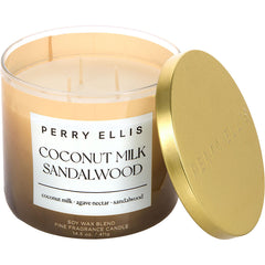 Perry Ellis Coconut Milk & Sandalwood By Perry Ellis for Unisex. Scented Candle 14.5 oz | Perfumepur.com