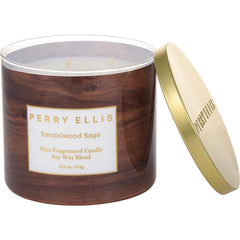 Perry Ellis Sandalwood Sage By Perry Ellis for Unisex. Scented Candle 14.5 oz | Perfumepur.com