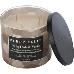 Perry Ellis Smoky Cade & Vanilla By Perry Ellis for Unisex. Scented Candle 14.5 oz | Perfumepur.com