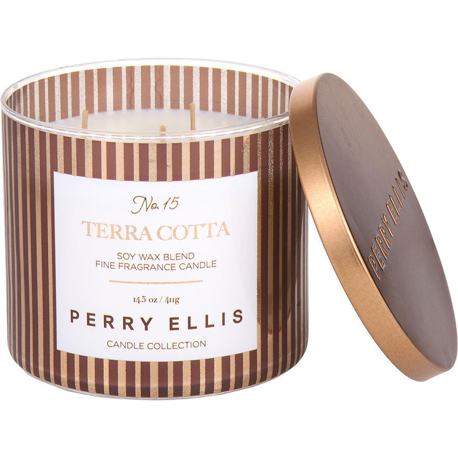 Perry Ellis Terracotta By Perry Ellis for Unisex. Scented Candle 14.5 oz | Perfumepur.com