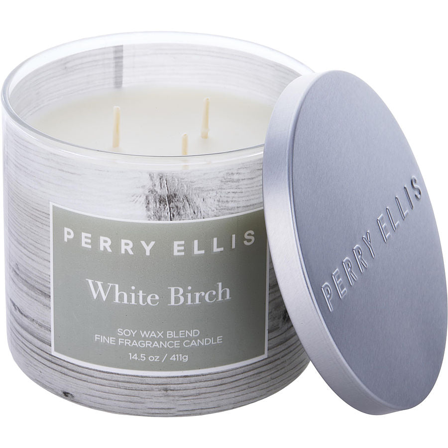 Perry Ellis White Birch By Perry Ellis for Unisex. Scented Candle 14.5 oz | Perfumepur.com
