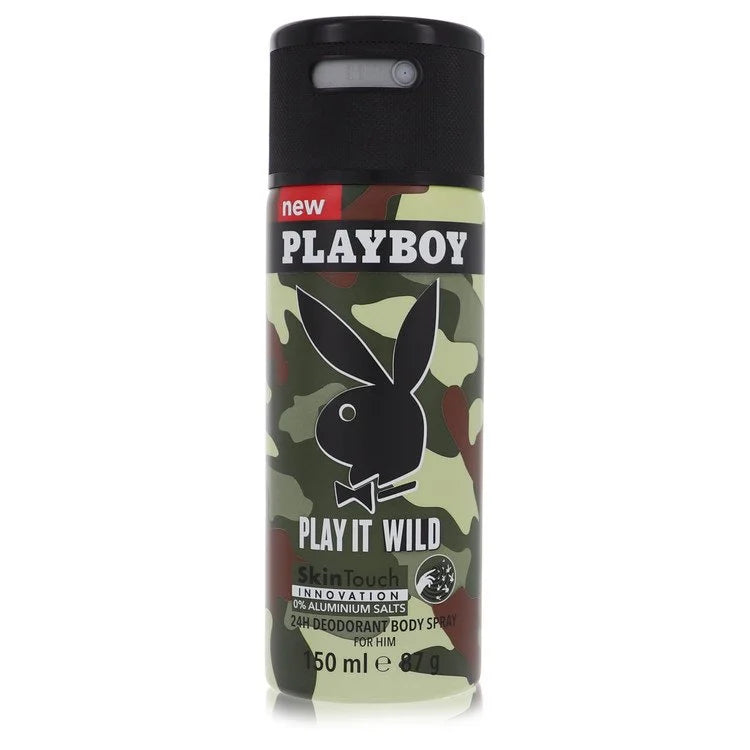 Playboy Play It Wild by Playboy for Men. Deodorant Spray 5 oz | Perfumepur.com