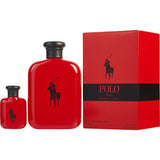 Polo Red By Ralph Lauren for Men. Gift Set (Eau De Toilette Spray 4.2 oz + Eau De Toilette 0.5 oz (Travel Offer)) | Perfumepur.com