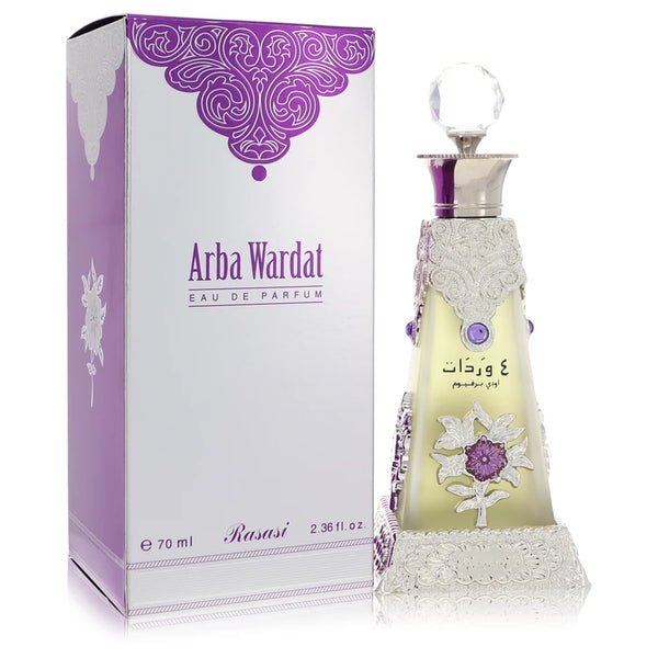 Rasasi Arba Wardat by Rasasi for Women. Eau De Parfum Spray 2.4 oz | Perfumepur.com
