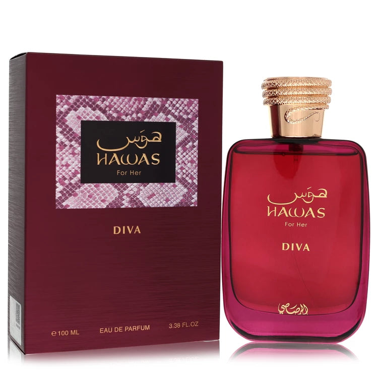 Rasasi Hawas Diva by Rasasi Eau de Parfum Spray for women 3.38 oz (100ml)