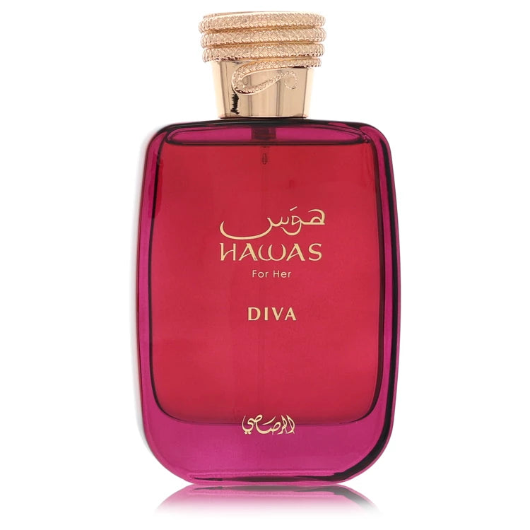 Rasasi Hawas Diva by Rasasi Eau de Parfum Spray (Unboxed) for women 3.38 oz (100ml)