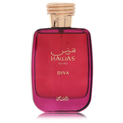 Rasasi Hawas Diva by Rasasi Eau de Parfum Spray (Unboxed) for women 3.38 oz (100ml)
