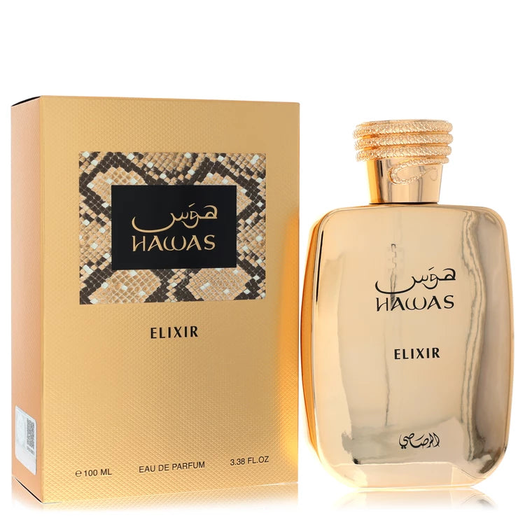 Rasasi Hawas Elixir by Rasasi Eau de Parfum Spray (Unisex) for men 3.4 oz (100ml)