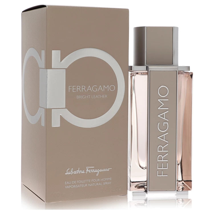 Salvatore Ferragamo Bright Leather by Salvatore Ferragamo for Men. Eau De Toilette Spray 3.4 oz | Perfumepur.com