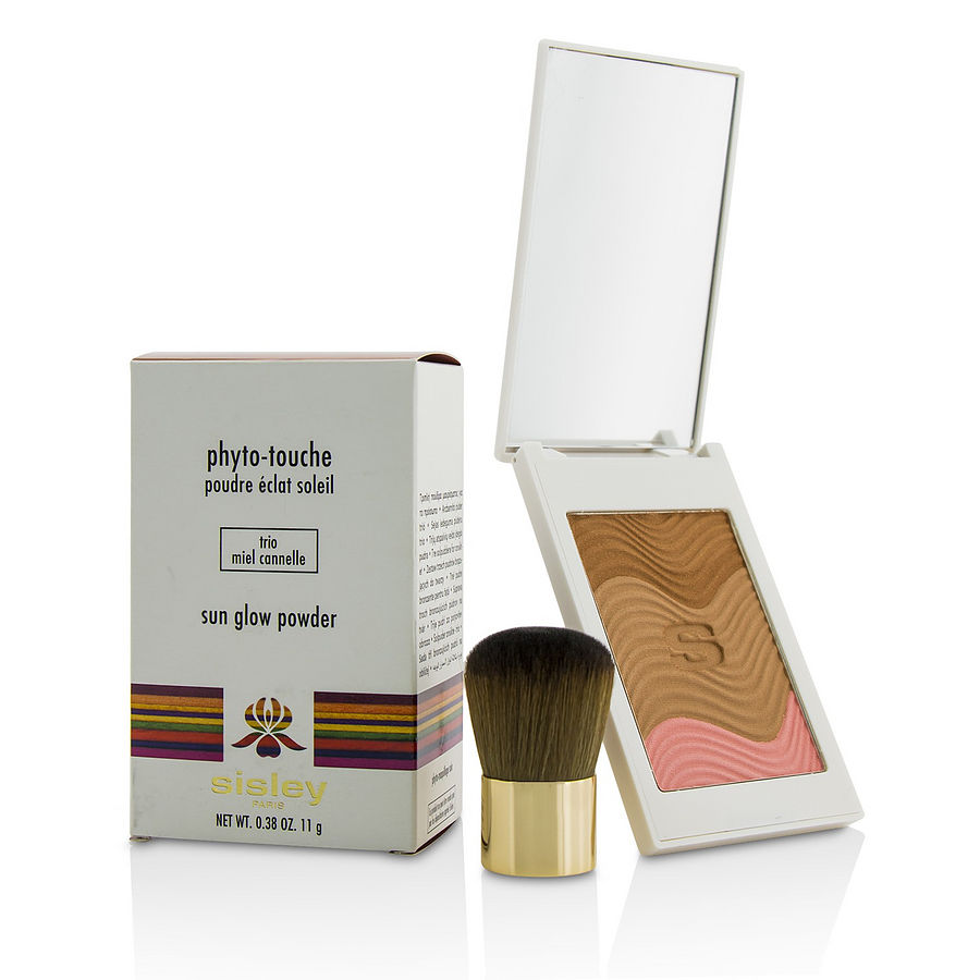 Sisley By Sisley for Women. Phyto Touche Sun Glow Powder With Brush - # Trio Miel Cannelle (11g/0.38oz) | Perfumepur.com