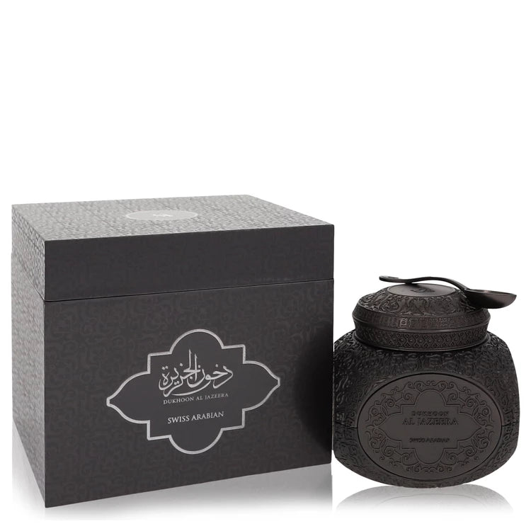 Swiss Arabian Bakhoor Dukhoon Al Jazeera by Swiss Arabian for Men. Bakhoor Incense (Unisex) 70 grams | Perfumepur.com