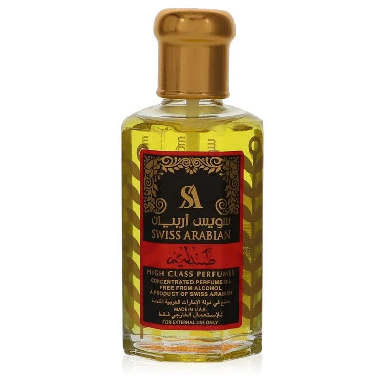 Swiss Arabian Sandalia by Swiss Arabian for Unisex. Concentrated Perfume Oil Free From Alcohol (Unisex Red Unboxed) 3.21 oz | Perfumepur.com