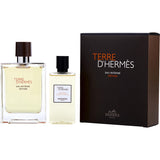 Terre D'hermes Eau Intense Vetiver By Hermes for Men. Gift Set (Eau De Parfum Spray 3.3 oz + Shower Gel 2.7 oz) | Perfumepur.com