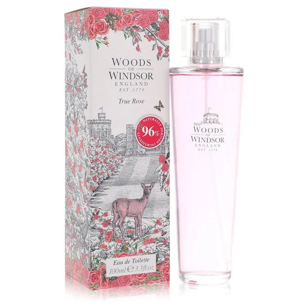 True Rose by Woods Of Windsor for Women. Eau De Toilette Spray 3.3 oz | Perfumepur.com
