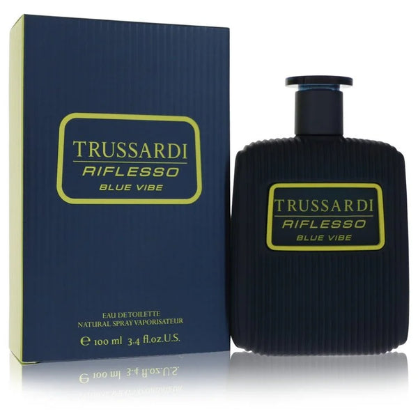 Trussardi Riflesso Blue Vibe by Trussardi for Men. Eau De Toilette Spray 3.4 oz | Perfumepur.com