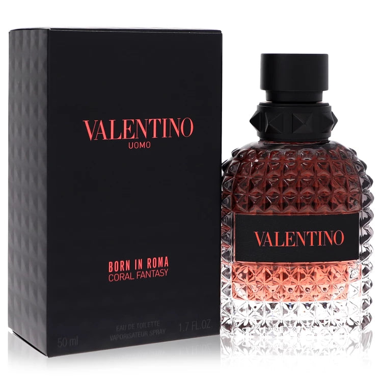 Valentino Uomo Born In Roma Coral Fantasy by Valentino for Men. Eau De Toilette Spray (Unboxed) 3.4 oz | Perfumepur.com