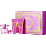 Versace Bright Crystal Absolu By Gianni Versace for Women. Gift Set (Eau De Parfum Spray 3 oz + Body Lotion 3.4 oz + Shower Gel 3.4 oz + Eau De Parfum 0.17 oz Mini) | Perfumepur.com