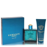 Versace Eros by Versace for Men. Gift Set (3.4 oz Eau De Toilette Spray + 3.4 oz Shower Gel) | Perfumepur.com