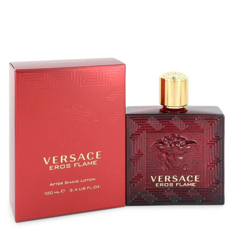 Versace Eros Flame by Versace for Men. After Shave Lotion 3.4 oz | Perfumepur.com