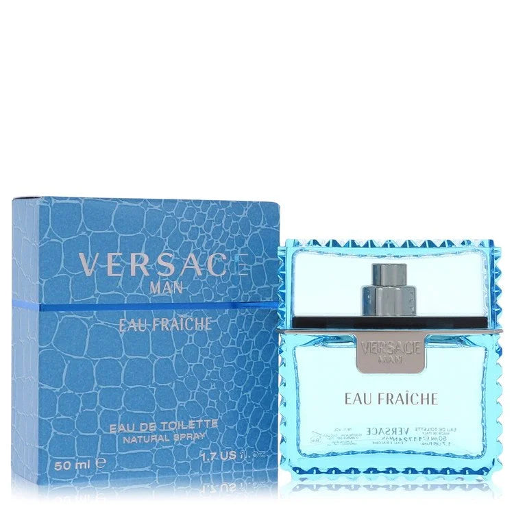 Versace Man by Versace for Men. Eau Fraiche Eau De Toilette Spray (Blue) 1.7 oz | Perfumepur.com