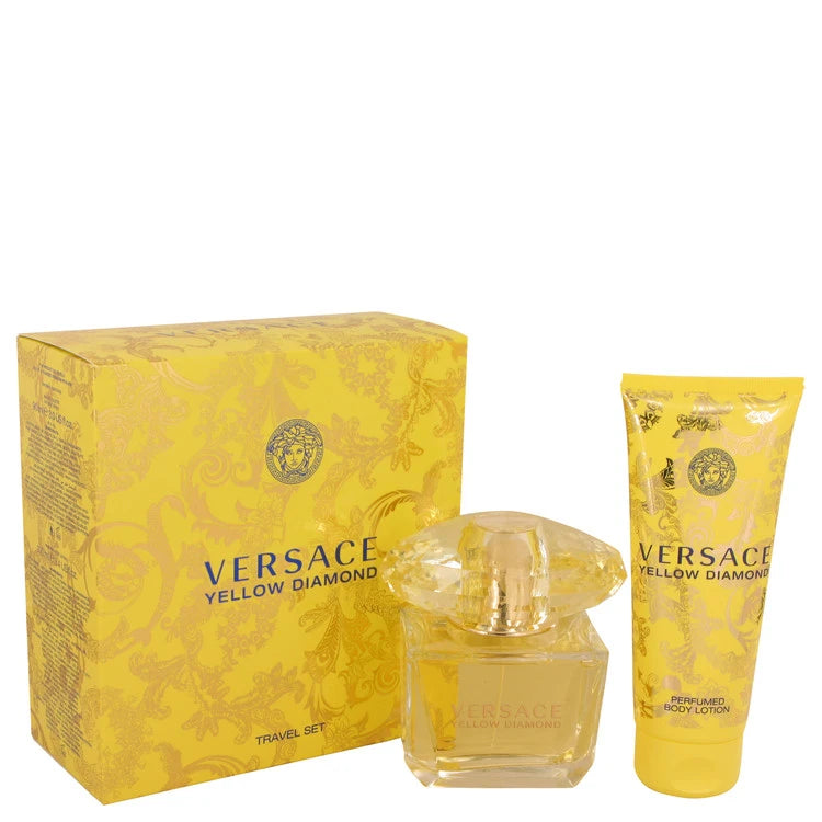 Versace Yellow Diamond by Versace for Women. Gift Set (3 oz Eau De Toilette Spray + 3.4 oz Body lotion) | Perfumepur.com