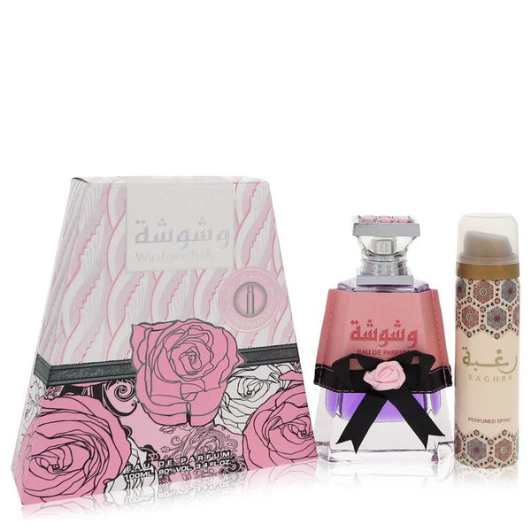 Washwashah by Lattafa for Women. Eau De Parfum Spray Plus 1.7 oz Deodorant 3.4 oz | Perfumepur.com