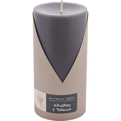 Whiskey & Tobacco By Northern Lights for Unisex. One 3X6 Inch Pillar Candle. Burns Approx. 100 Hrs. | Perfumepur.com