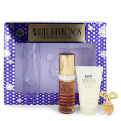White Diamonds by Elizabeth Taylor for Women. Gift Set (1 oz Eau De Toilette Spray + 0.12 oz Min EDP + 1.7 oz Body Lotion) | Perfumepur.com