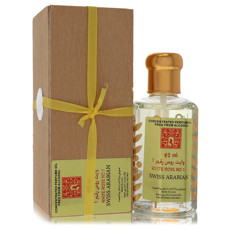 White Rose No 1 by Swiss Arabian for Unisex. Concentrated Perfume Oil Free From Alcohol (Unisex Unboxed) 3.21 oz | Perfumepur.com