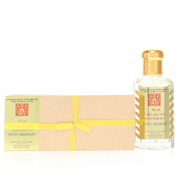 White Rose No 1 by Swiss Arabian for Women. Concentrated Perfume Oil Free From Alcohol (Unisex) 3.21 oz | Perfumepur.com