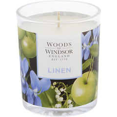 Woods Of Windsor Linen By Woods Of Windsor for Women. Scented Candle 5 oz | Perfumepur.com