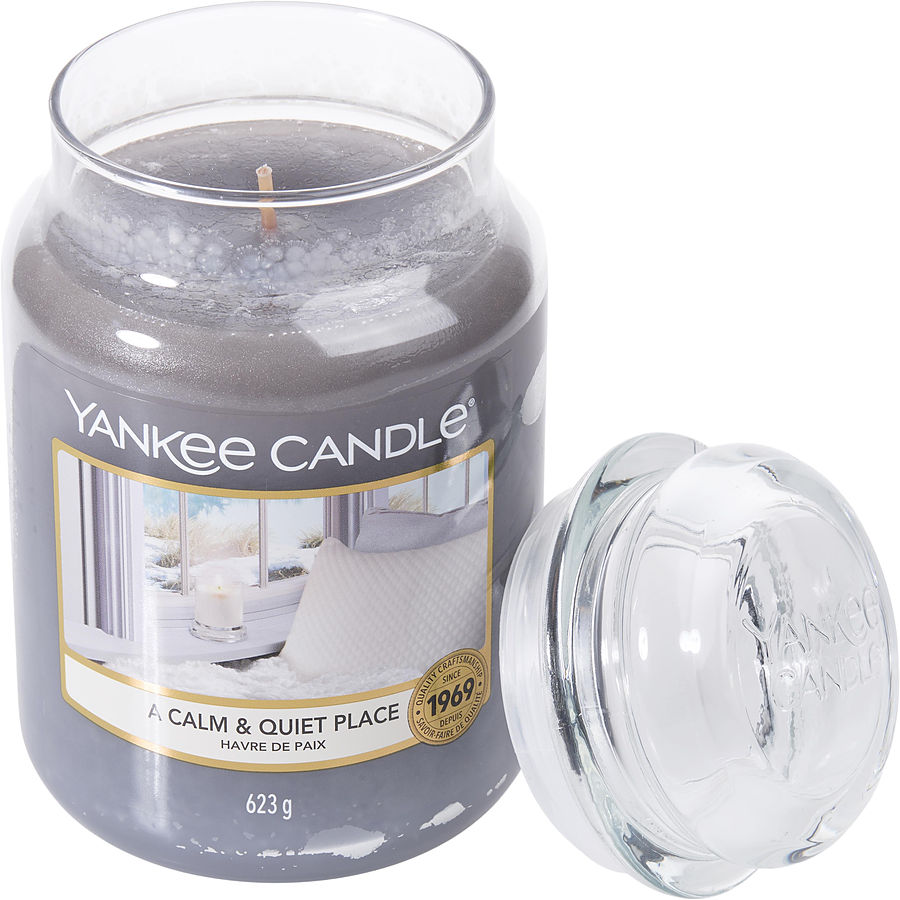 Yankee Candle By Yankee Candle for Unisex. A Calm And Quiet Place Scented Large Jar 22 oz | Perfumepur.com