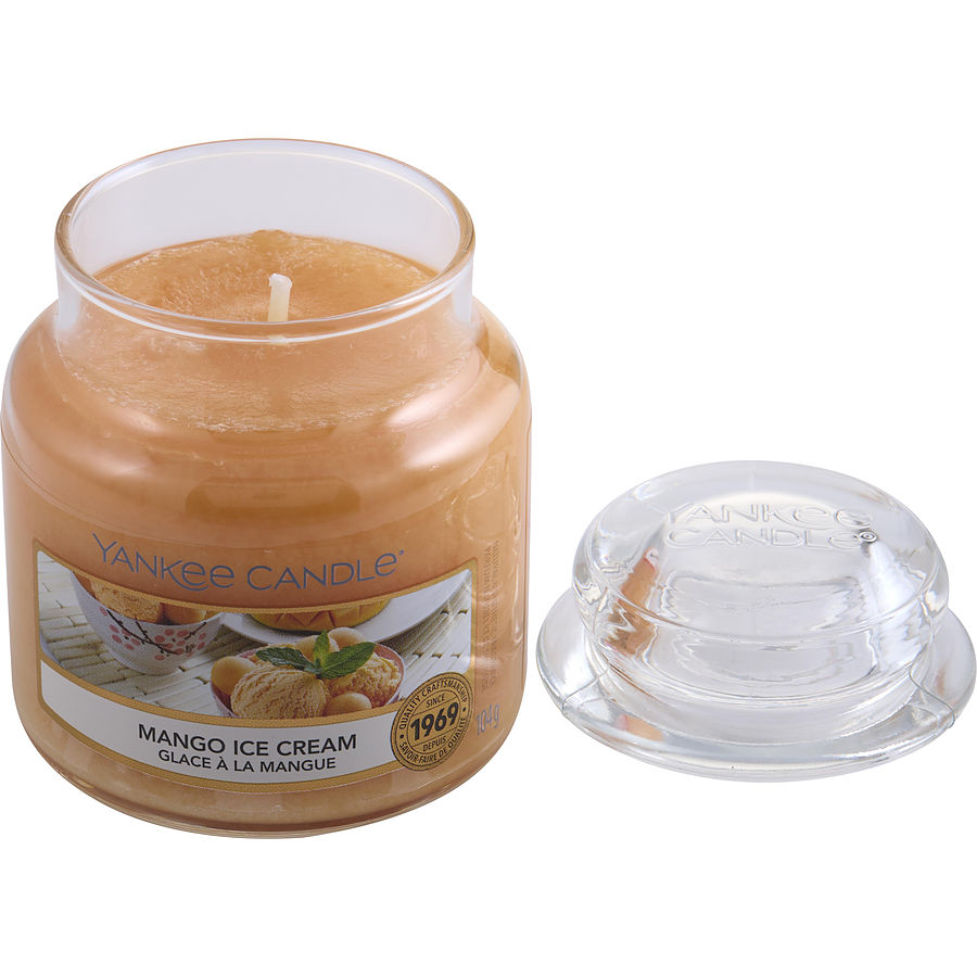 Yankee Candle By Yankee Candle for Unisex. Mango Ice Cream Scented Small Jar 3.6 oz | Perfumepur.com