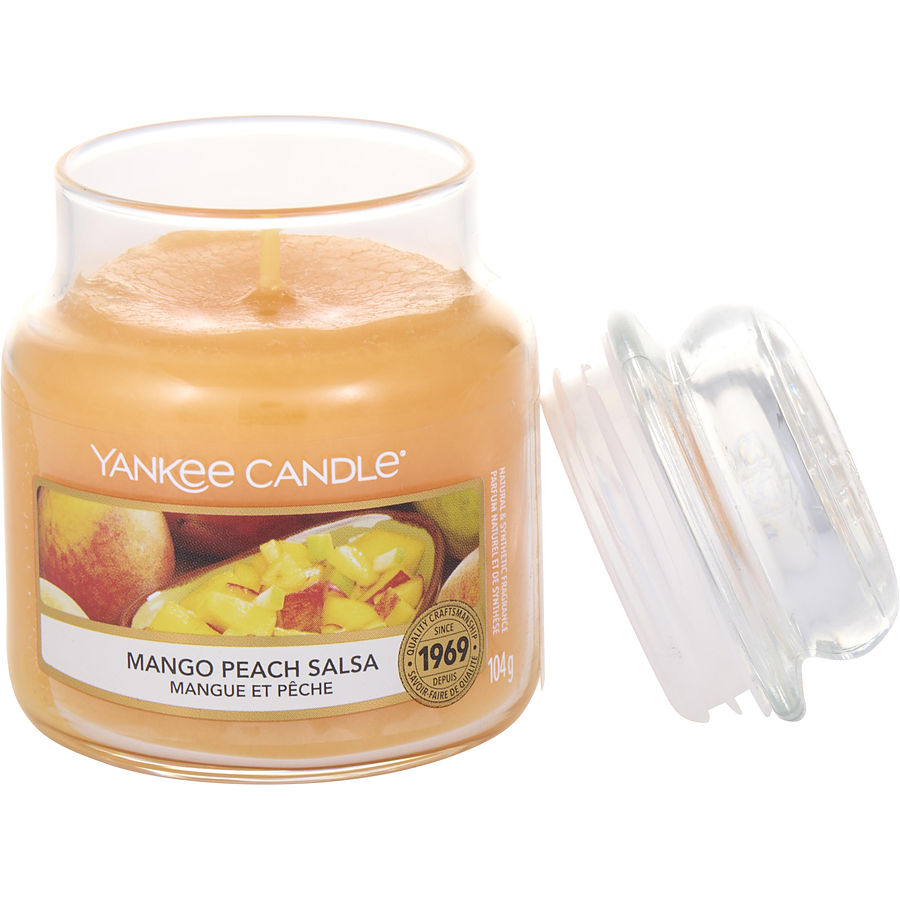 Yankee Candle By Yankee Candle for Unisex. Mango Peach Salsa Scented Small Jar 3.6 oz | Perfumepur.com