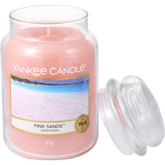 Yankee Candle By Yankee Candle for Unisex. Pink Sands Scented Large Jar 22 oz | Perfumepur.com