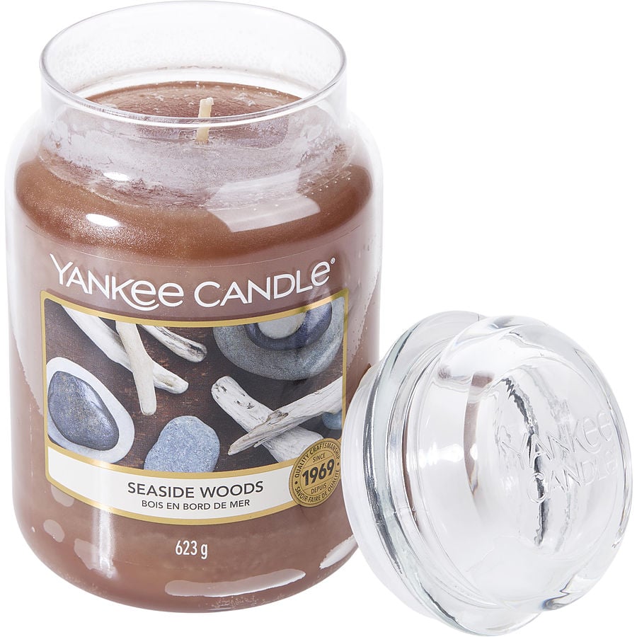 Yankee Candle By Yankee Candle for Unisex. Seaside Woods Scented Large Jar 22 oz | Perfumepur.com