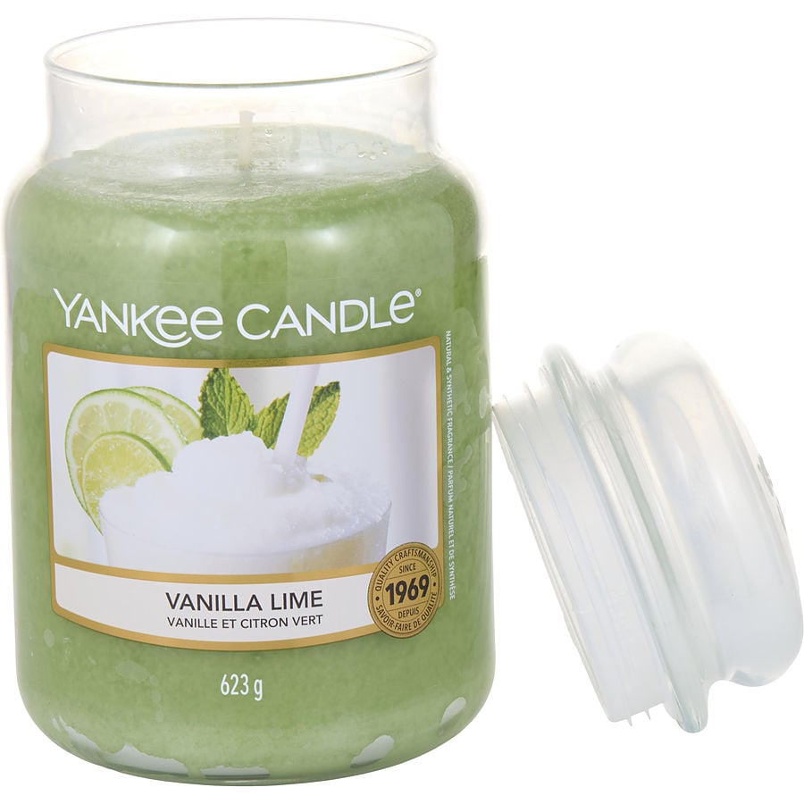Yankee Candle By Yankee Candle for Unisex. Vanilla Lime Scented Large Jar 22 oz | Perfumepur.com