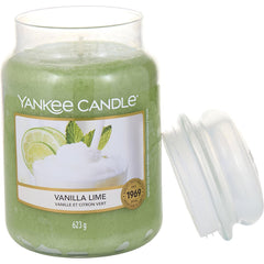 Yankee Candle By Yankee Candle for Unisex. Vanilla Lime Scented Large Jar 22 oz | Perfumepur.com