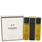 Chanel No. 5 by Chanel for Women. Eau De Parfum Spray Refillable Includes 1 Purse Spray and 2 Refills 3 x.07 oz