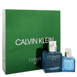 Eternity Air by Calvin Klein for Men. Gift Set - 3.4 oz Eau De Toilette Spray + 1 oz Eau De Toilette Spray --