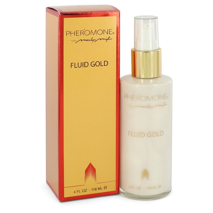 Pheromone by Marilyn Miglin for Women. Fluid Gold Lotion 4 oz