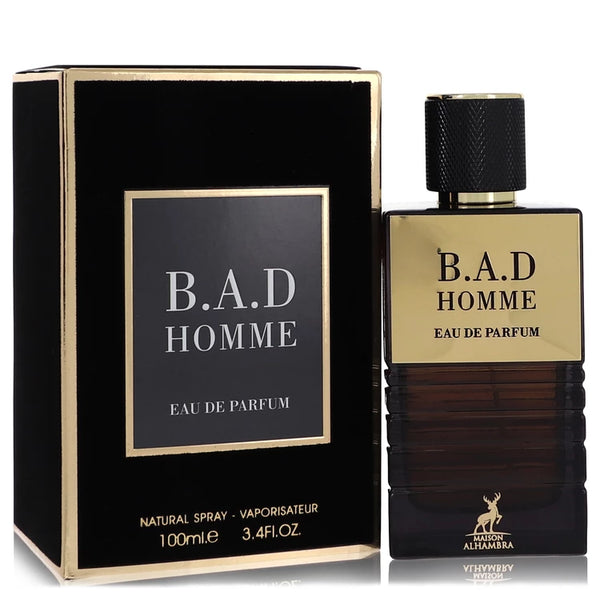 B.a.d Homme by Maison Alhambra for Men. Eau De Parfum Spray 3.4 oz