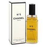 Chanel No. 5 by Chanel for Women. Eau De Toilette Spray Refill 3.4 oz